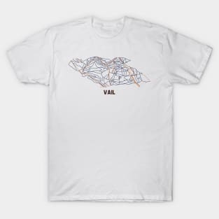 Vail Trail Map T-Shirt